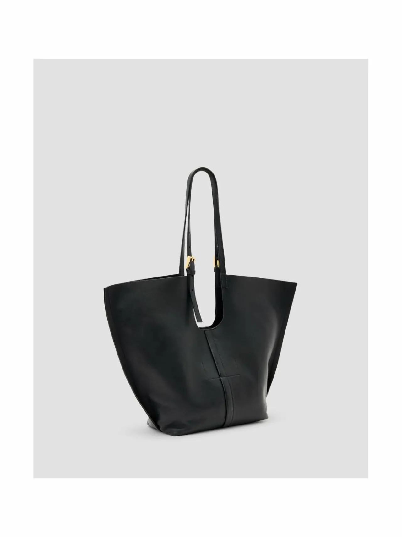 Käsilaukut<All Saints Ara E/W Tote -nahkalaukku BLACK