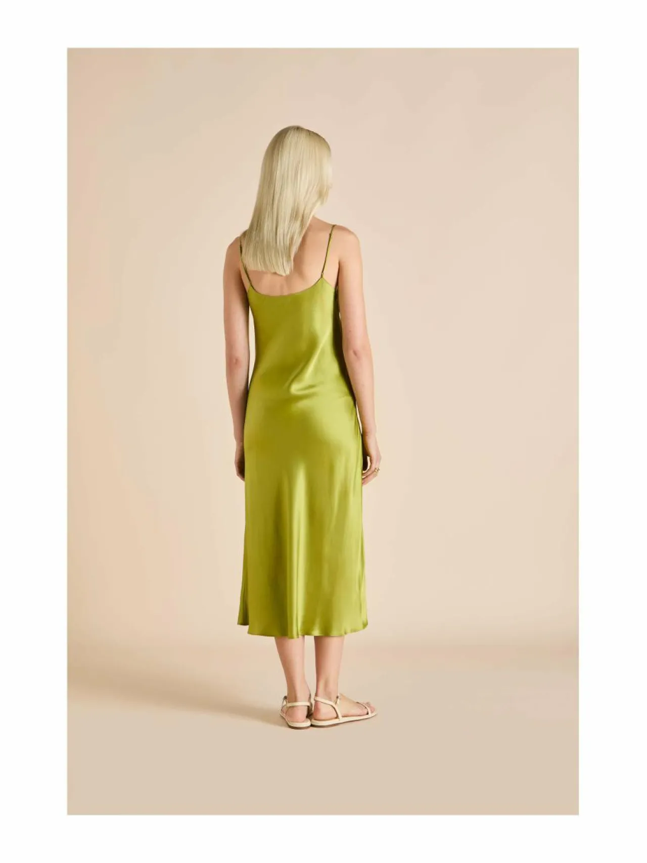 Yö- & Oloasut<Olivia von Halle Artemis-silkkiyömekko OLIVE