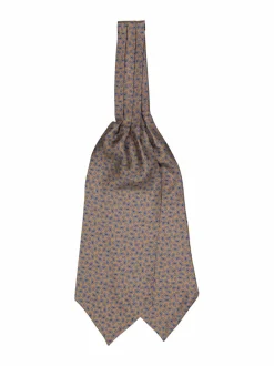 Huivit & Kaulaliinat<Stockholm Kravatt Ascot Paisley -silkkisolmio BROWN 7
