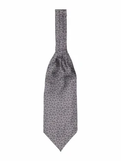 Huivit & Kaulaliinat<Stockholm Kravatt Ascot Paisley -silkkisolmio GREY 8