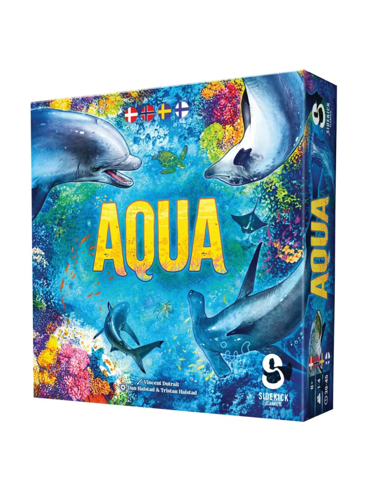 Pelit<ASMODEE lautapeli Aqua (suomenkielinen ja ruotsikielinen)