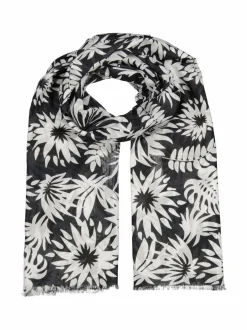 Huivit & Kaulaliinat<A+more Athensis -puuvillahuivi BLACK/WHITE