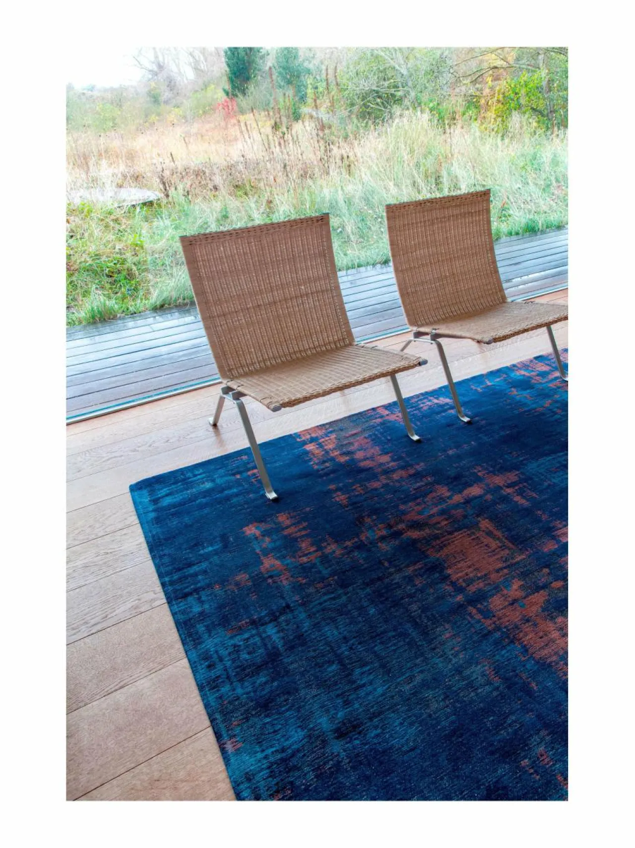 Matot<Louis de Poortere Atlantic Venetian Dust -matto 109211 SUNSET BLUE