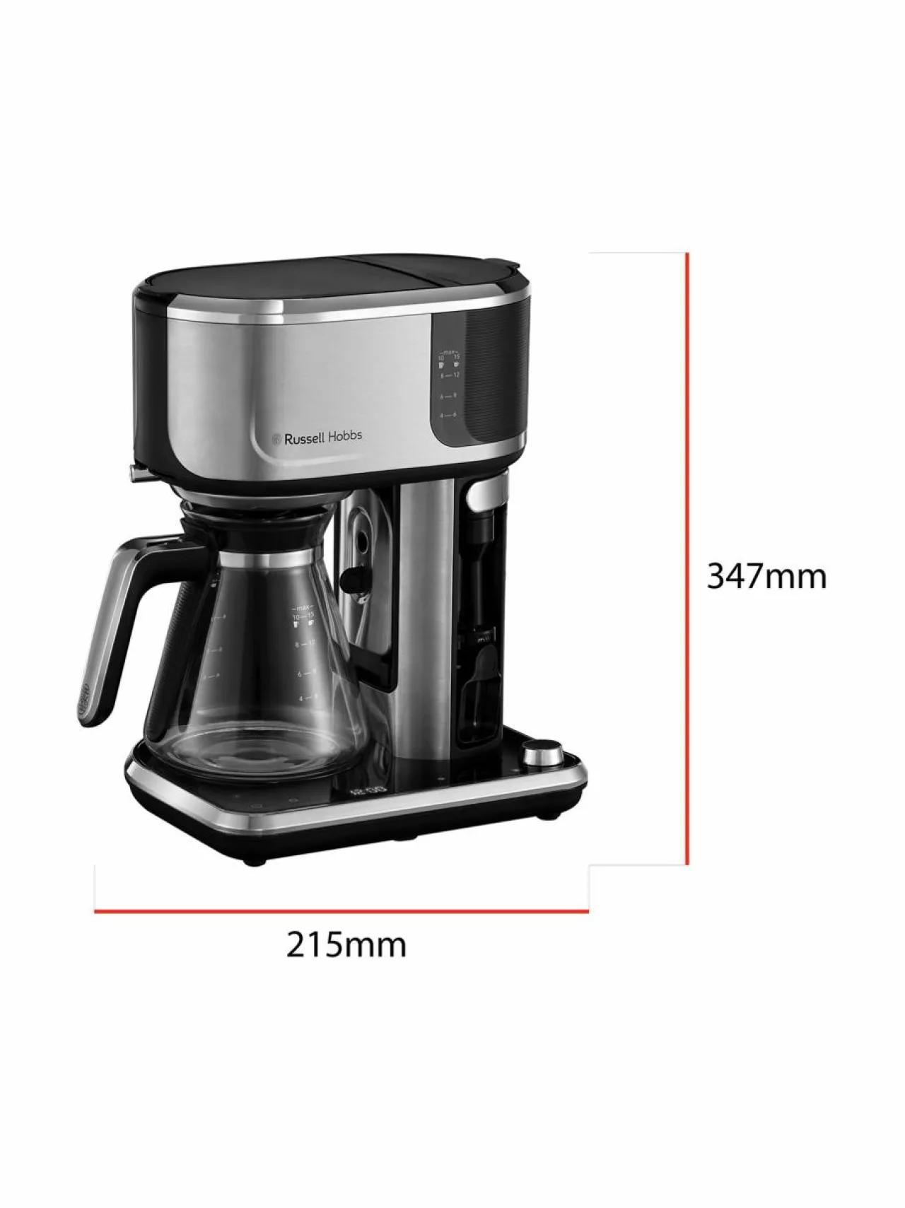 Kahvin- & Vedenkeittimet<Russell Hobbs Attentiv Coffee Bar -yhdistelmäkahvinkeitin STEEL