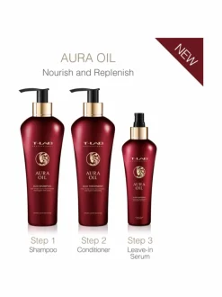 Hiustenhoito<T-LAB Professional Aura Oil Duo Treatment -hoitoaine kuiville hiuksille 250ml