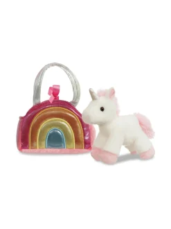 Pehmolelut<FANCY PALS AURORA pehmoyksisarvinen laukussa, 17 cm