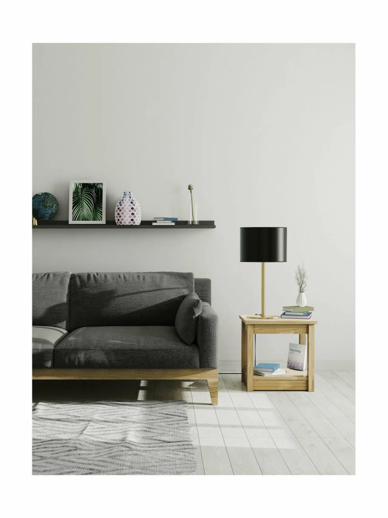 Pöytävalaisimet<Design by Grönlund Austin-pöytävalaisin BRASS / BLACK