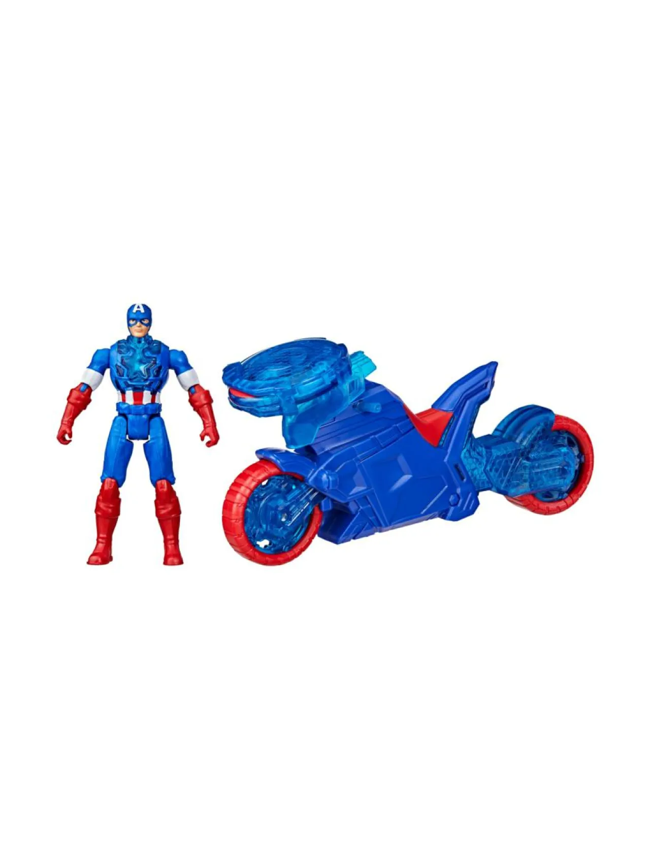 AVENGERS Leikkisetti Kapteeni Amerikka ja kilpiä ampuva pyörä, 10 cm^ Figuurit & Interaktiiviset Lelut