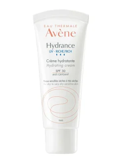 Ihonhoito<Avène Hydrance UV Rich Hydrating cream SPF 30 -kosteuttava voide kuivalle iholle, 40 ml