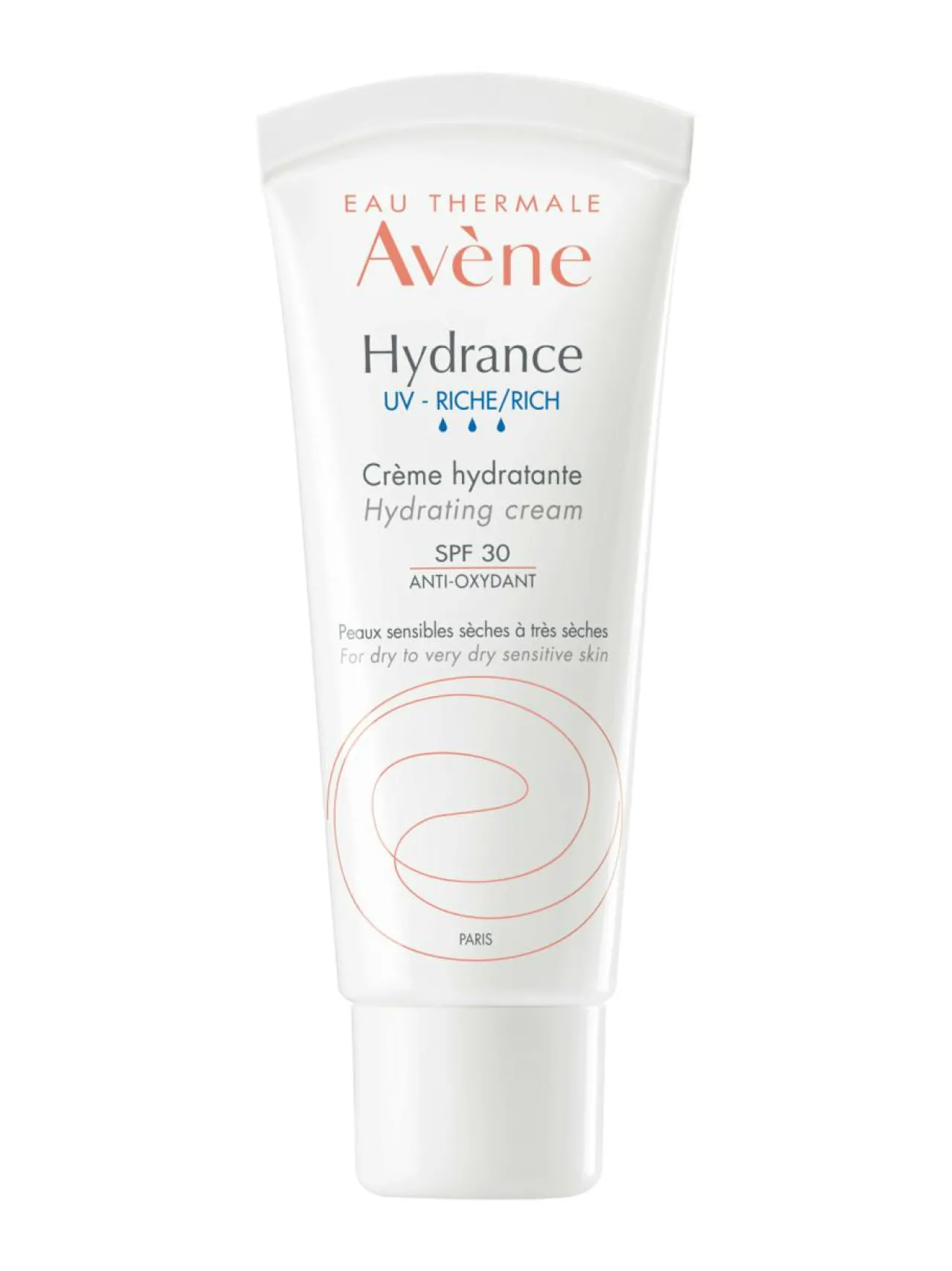 Ihonhoito<Avène Hydrance UV Rich Hydrating cream SPF 30 -kosteuttava voide kuivalle iholle, 40 ml