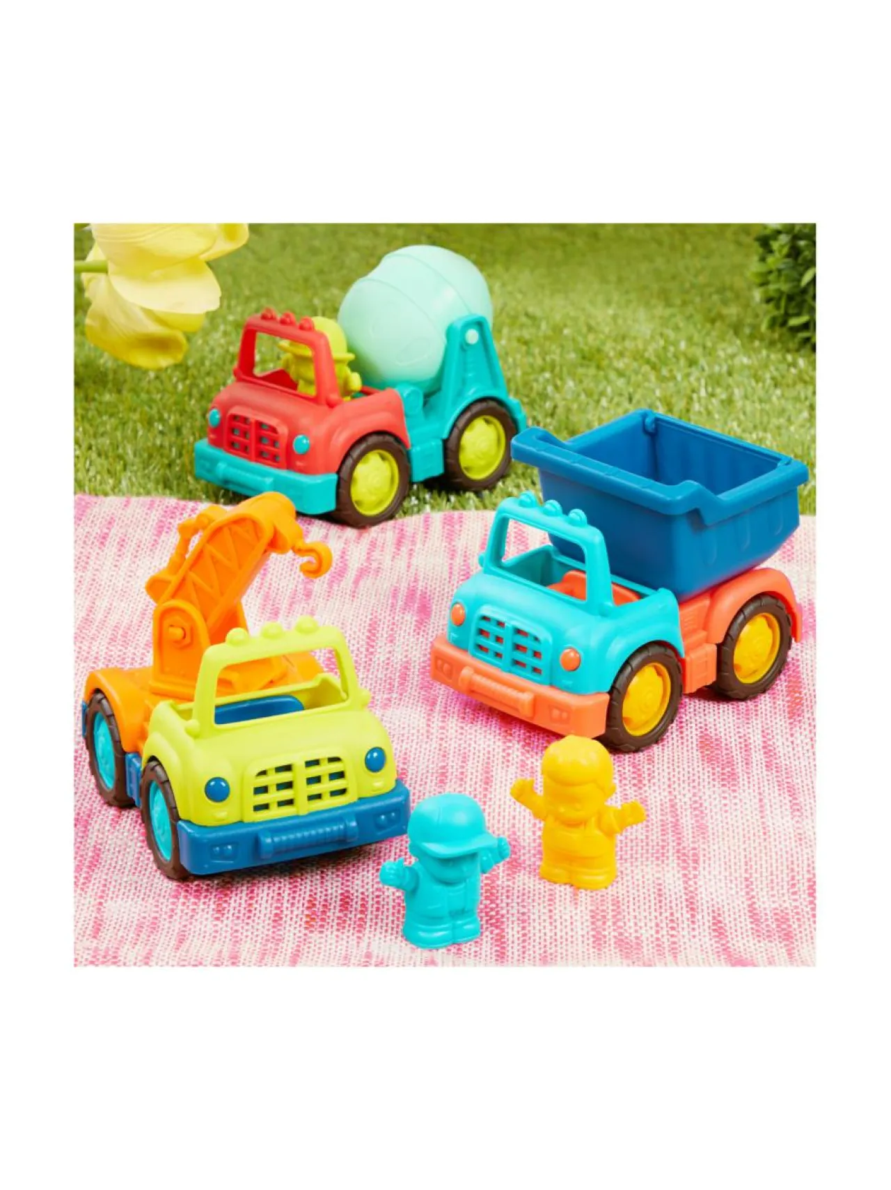B. Toys Kuorma-autot, 3 kpl^ Autot Ja Muut Ajoneuvot
