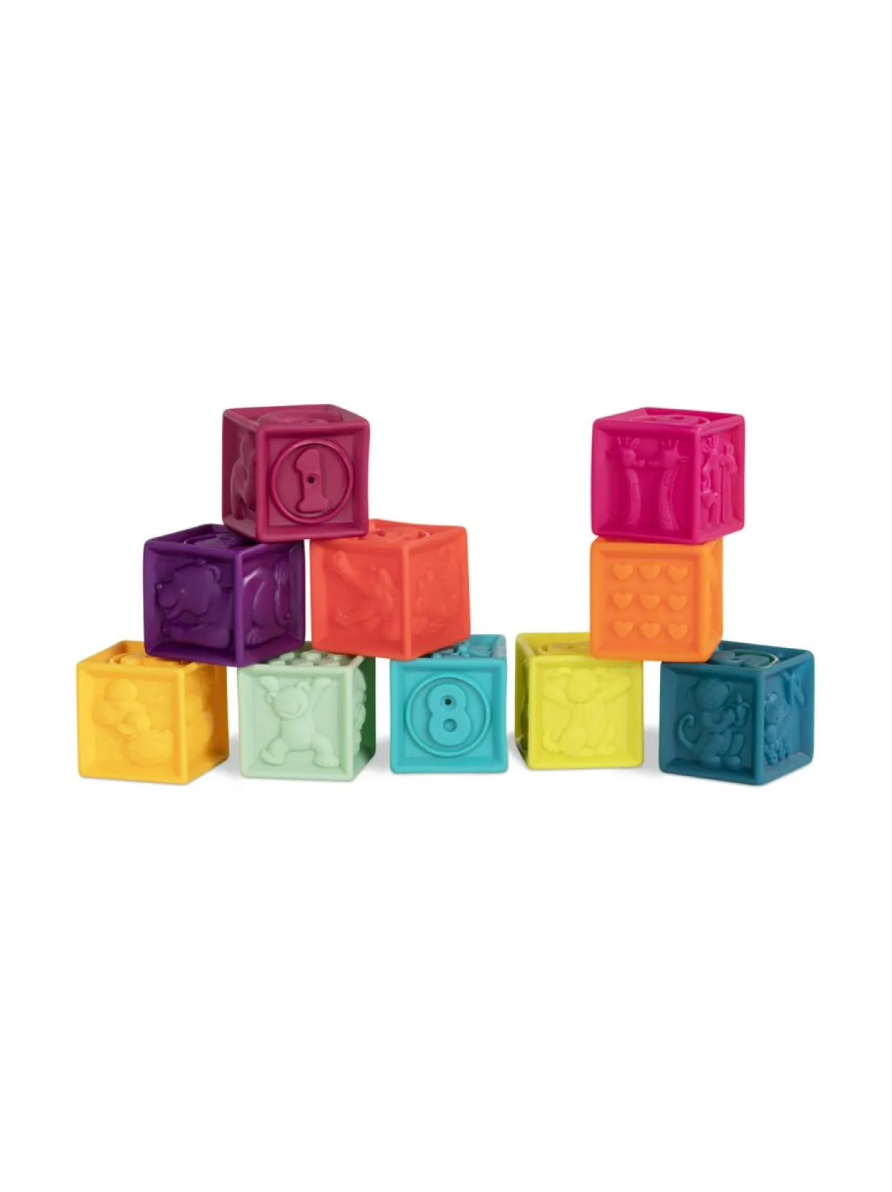 B. Toys Yksi, kaksi, purista -pehmopalikat^ Vauvat & Taaperot