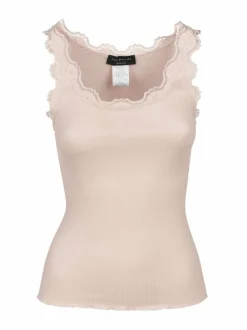 Yö- & Oloasut<Rosemunde Babette-silkkisekoitetoppi 341 VINTAGE POWDER