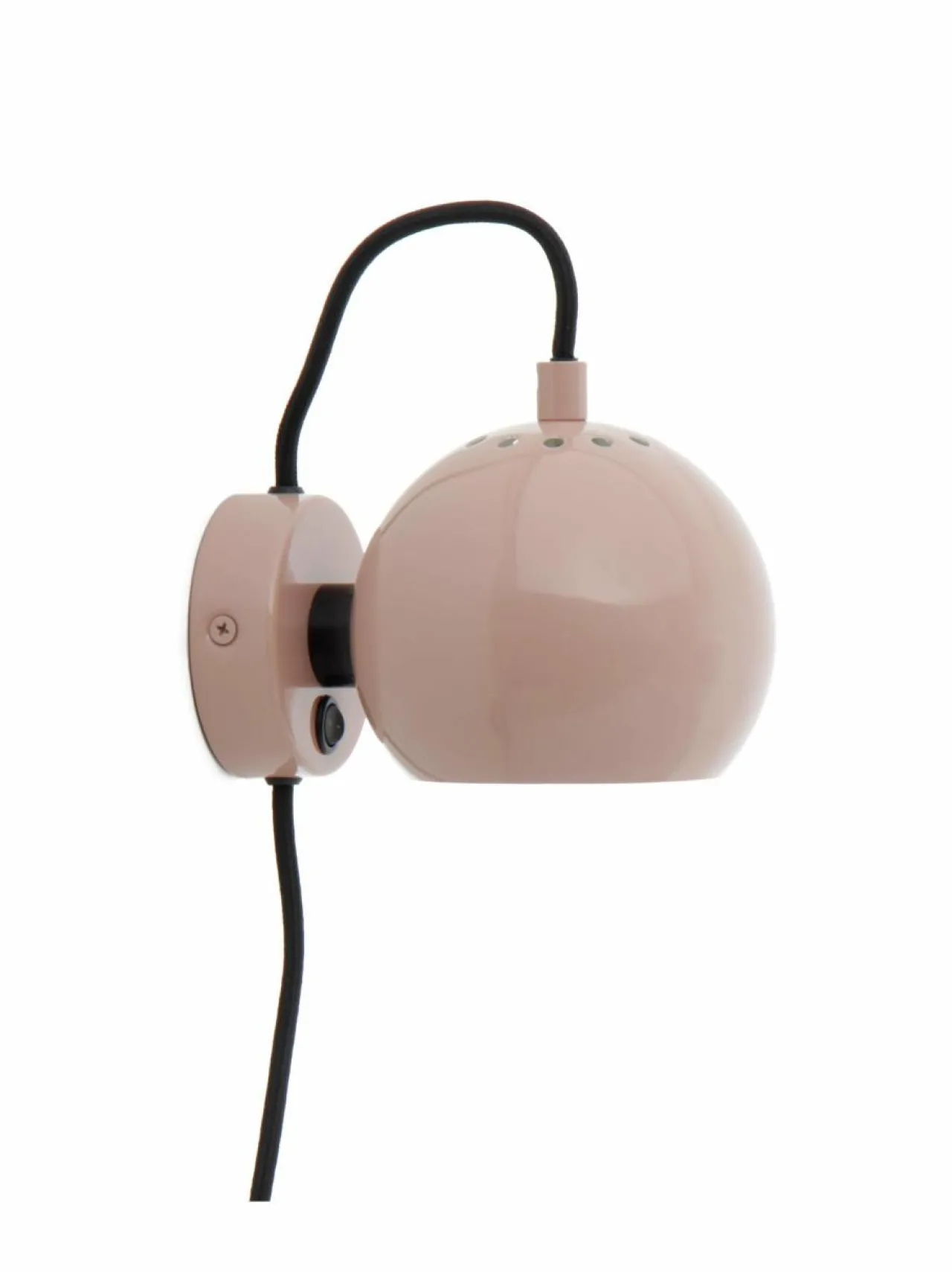 Seinävalaisimet<Frandsen Ball- seinävalaisin Ø 12 cm GLOSSY NUDE