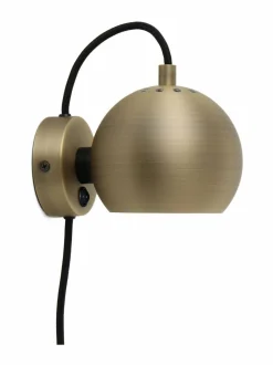 Seinävalaisimet<Frandsen Ball- seinävalaisin Ø 12 cm MATT ANTIQUE BRASS