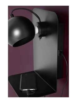 Seinävalaisimet<Frandsen Ball USB -seinävalaisin MATT BLACK