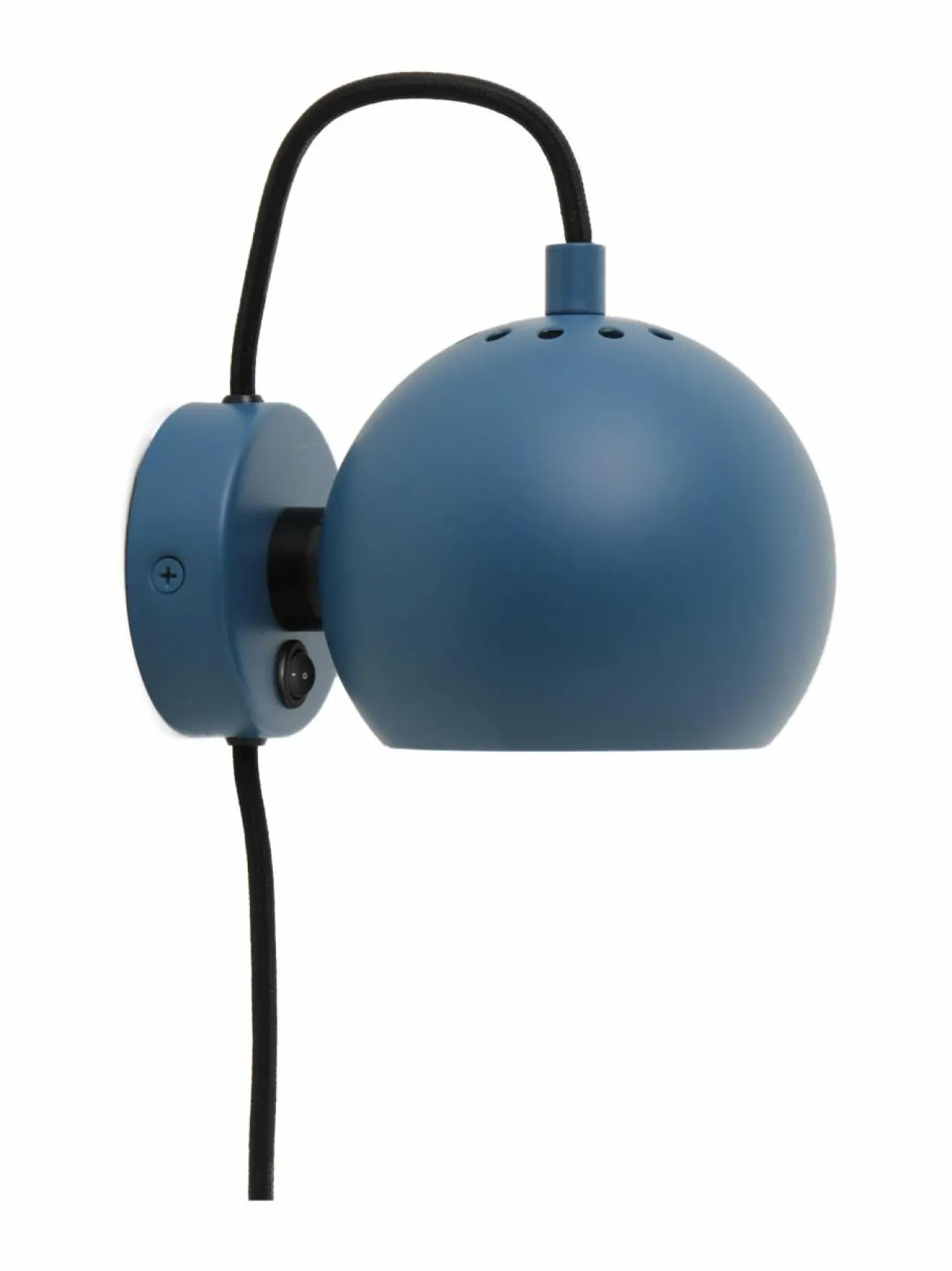 Seinävalaisimet<Frandsen Ball-seinävalaisin Ø 12 cm MATT PETROL BLUE