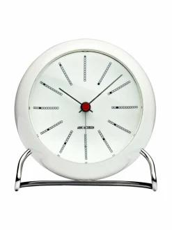 Peilit, Kellot & Kehykset<Arne Jacobsen Bankers-herätyskello WHITE