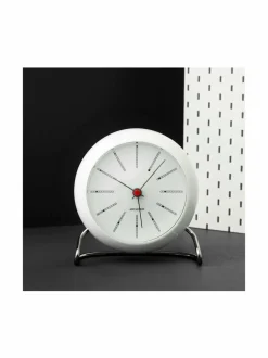 Peilit, Kellot & Kehykset<Arne Jacobsen Bankers-herätyskello WHITE