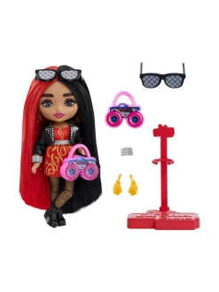 Nuket & Nuken Tarvikkeet<BARBIE Extra Mini Doll - Red/Black Hair