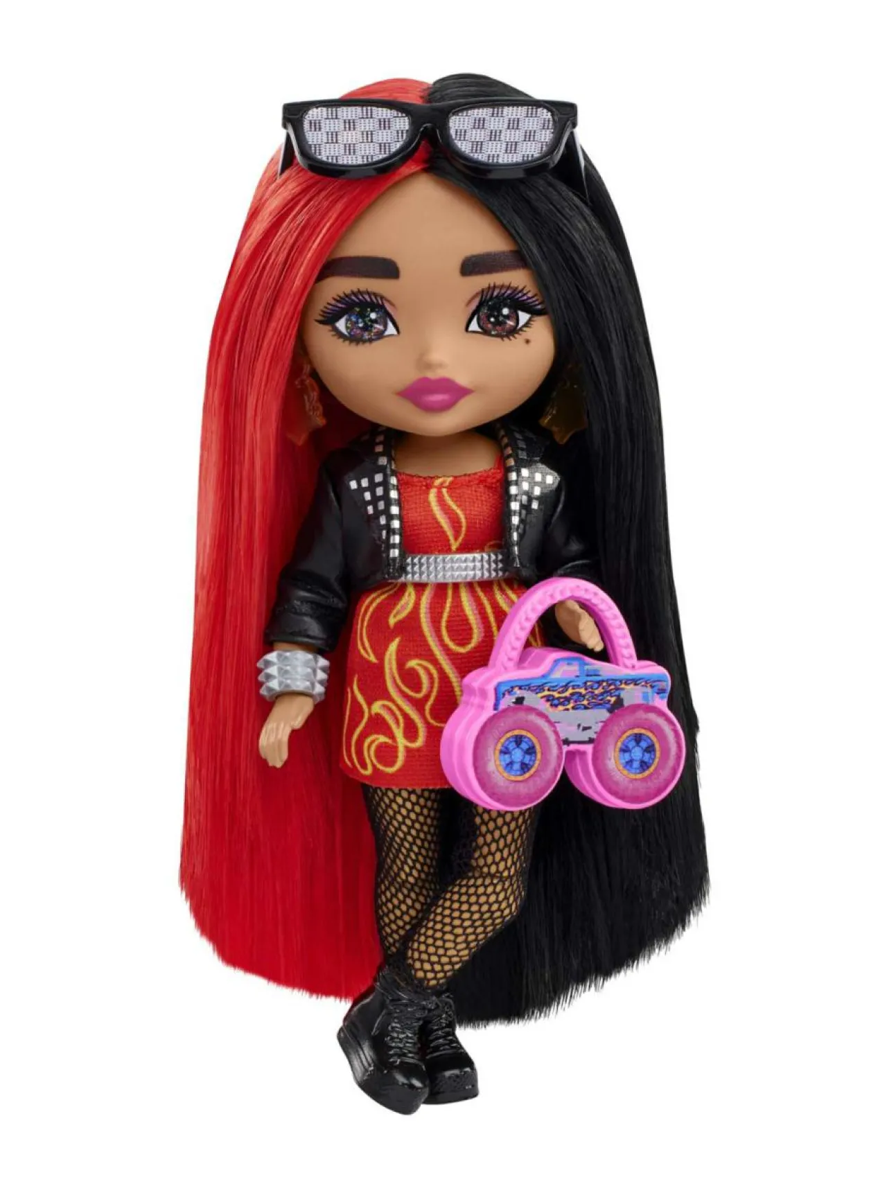Nuket & Nuken Tarvikkeet<BARBIE Extra Mini Doll - Red/Black Hair