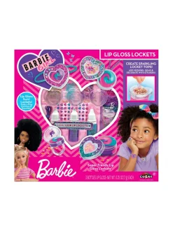 BARBIE Huulikiiltomedaljongit Kimaltelevat sydänkävyt^ Naamiaisasut & Lastenjuhlat