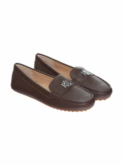 Kävelykengät & Loaferit<Lauren Ralph Lauren Barnsbury Driver -nahkakengät DARK HICKORY