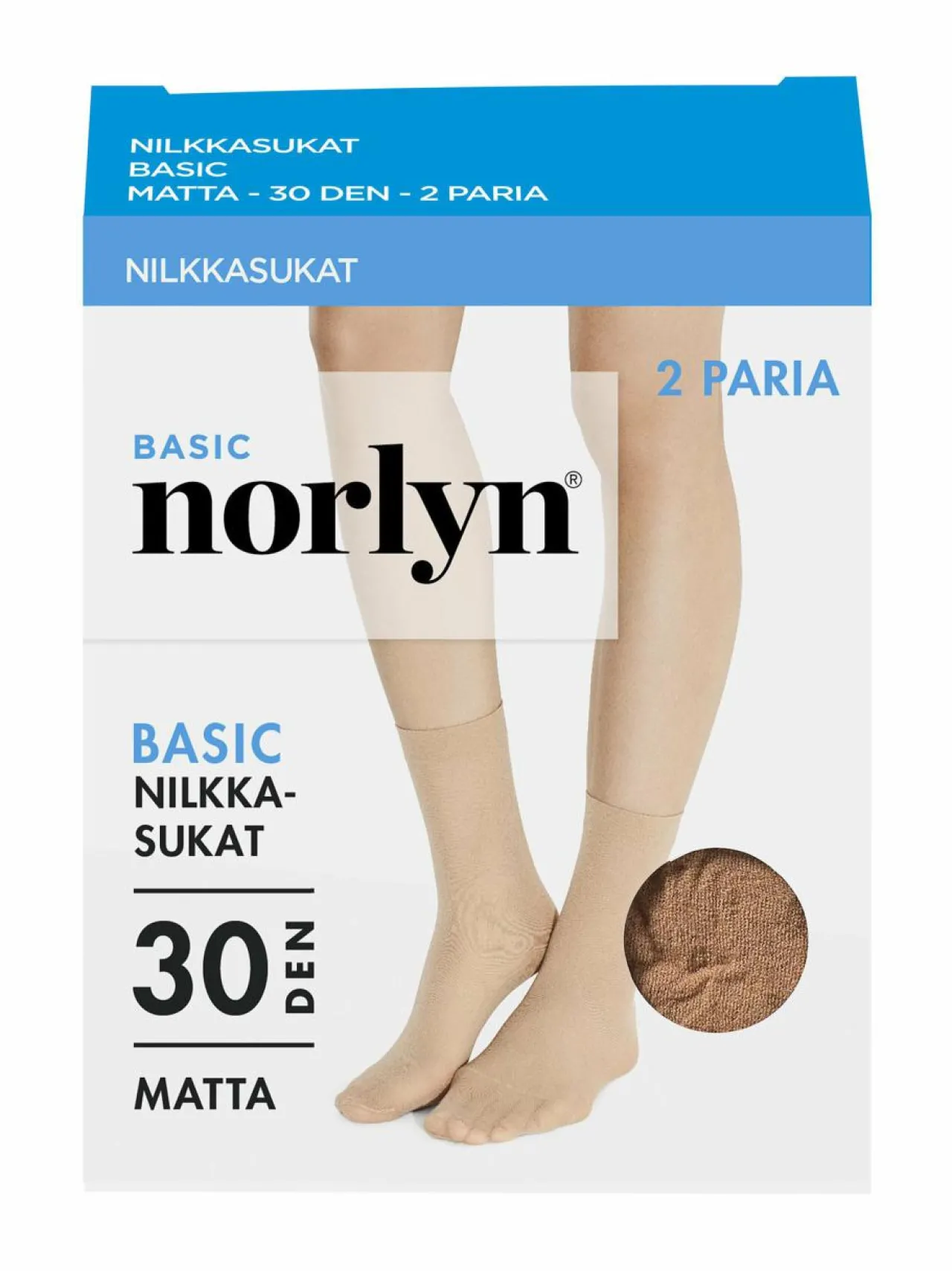Sukat & Sukkahousut<Norlyn Basic 30 den -nilkkasukat 2-pack POWDER (BEIGE)