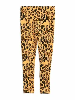 Collegehousut & Leggingsit<Mini Rodini Basic Leopard -leggingsit BEIGE