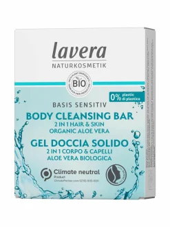 Lavera Basis Sensitiv 2in1 Cleansing Bar -palasaippua vartalolle ja hiuksille 50g^ Hiustenhoito