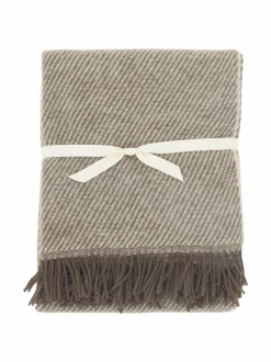 Huovat & Päiväpeitot<Casa Stockmann Basis-villahuopa 130 x 170 cm WOOD BROWN