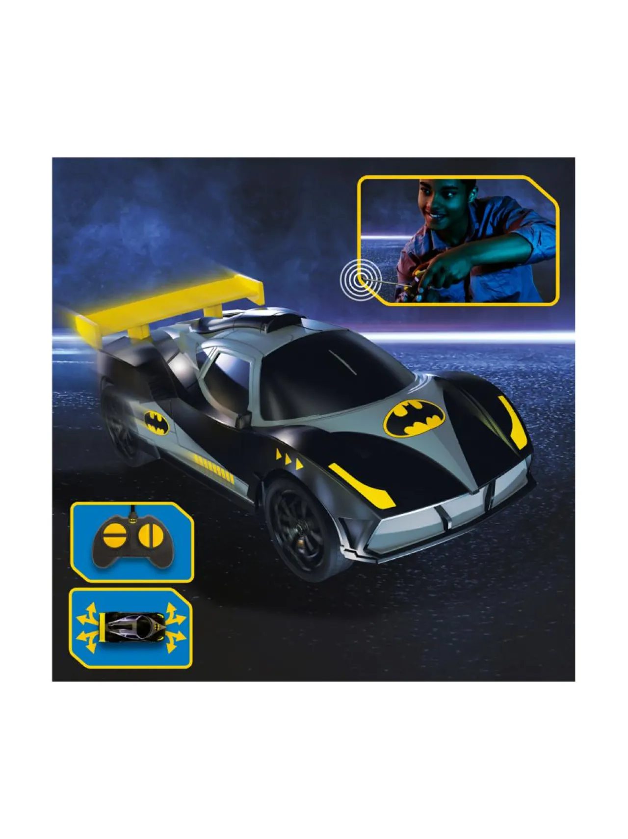 BATMAN Kauko-ohjattava auto Racer 1:28^ Autot Ja Muut Ajoneuvot
