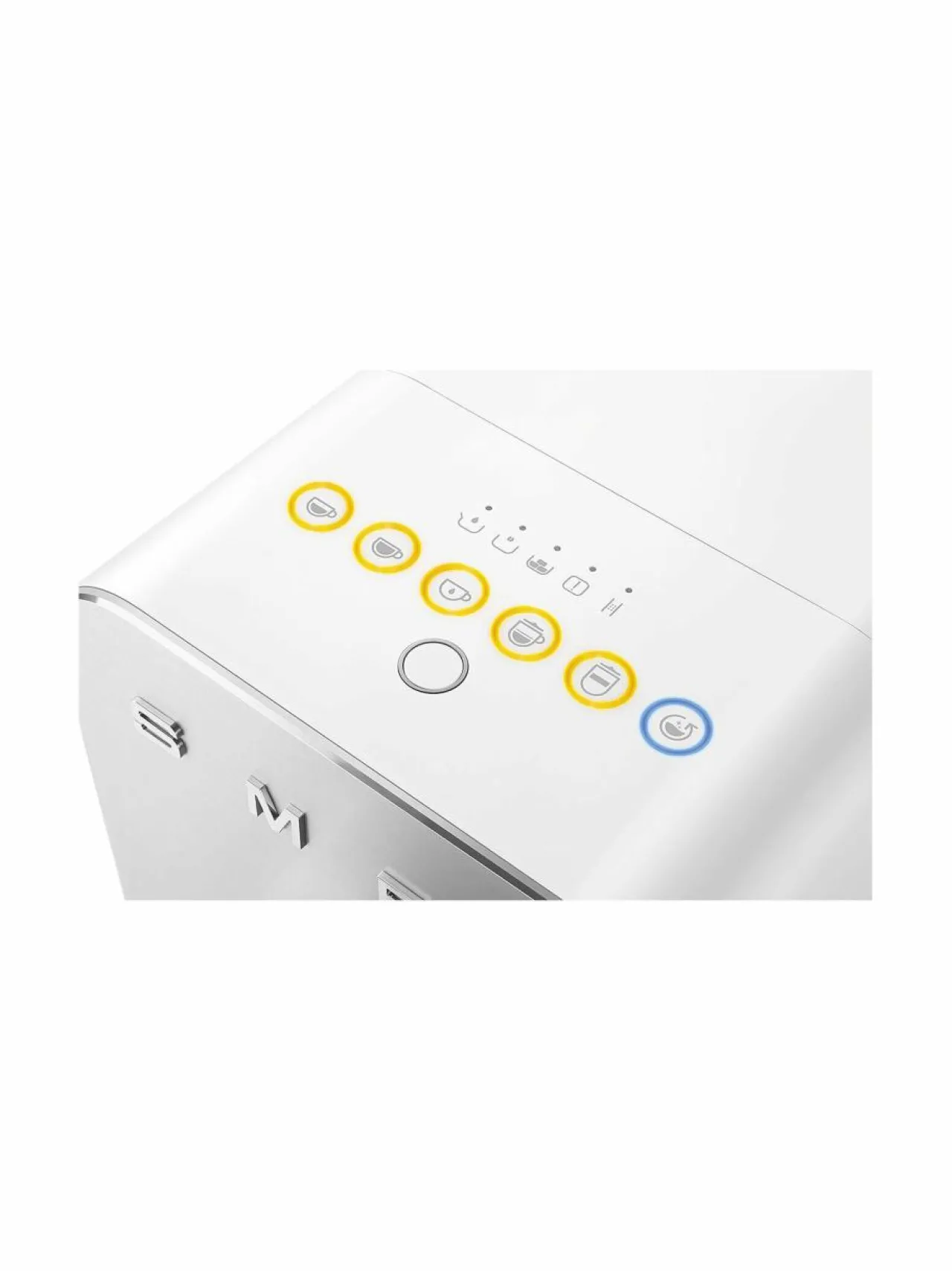 Kahvin- & Vedenkeittimet<Smeg BCC13BLMEU- täysautomaattinen kahvikone ja maidonvaahdotin WHITE
