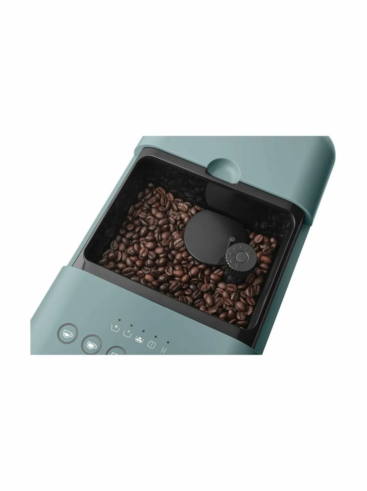 Kahvin- & Vedenkeittimet<Smeg BCC13BLMEU- täysautomaattinen kahvikone ja maidonvaahdotin EMERALD GREEN