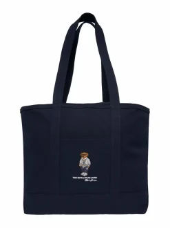 Laukut<Polo Ralph Lauren Bear Tote Large -laukku NEWPORT NAVY