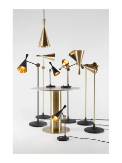 Pöytävalaisimet<Tom Dixon Beat-pöytävalaisin MUSTA