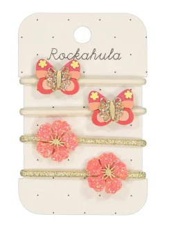 Korut & Hiuskoristeet<Rockahula Bella Butterfly Ponies -hiuslenkit 4 kpl MULTI