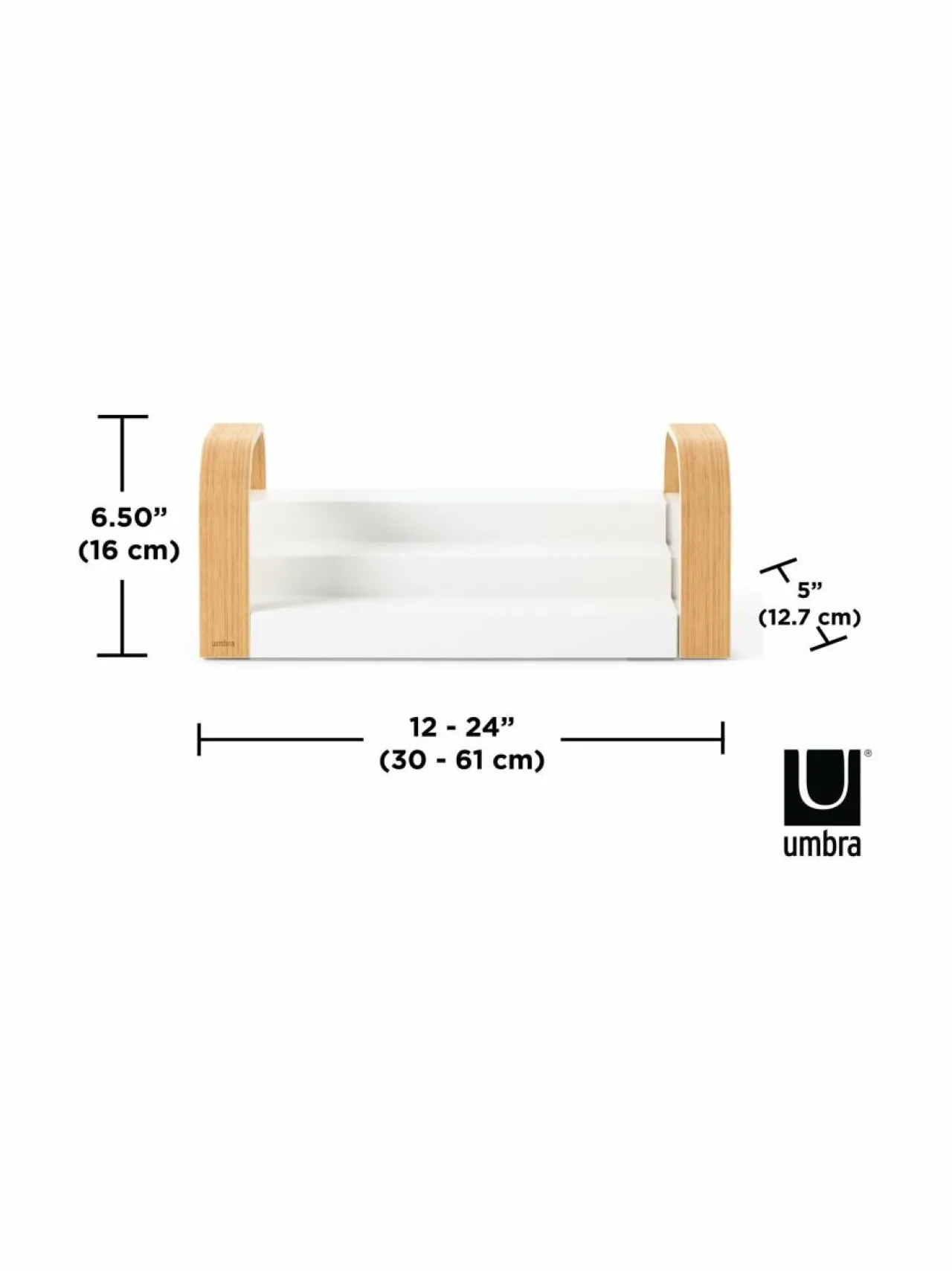 Säilytys<Umbra Bellwood-kolmikerroksinen maustehylly WHITE/NATURAL