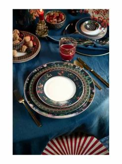Lautaset & Kulhot<PIP Studio Berry s -posliinilautanen 21 cm BLUE