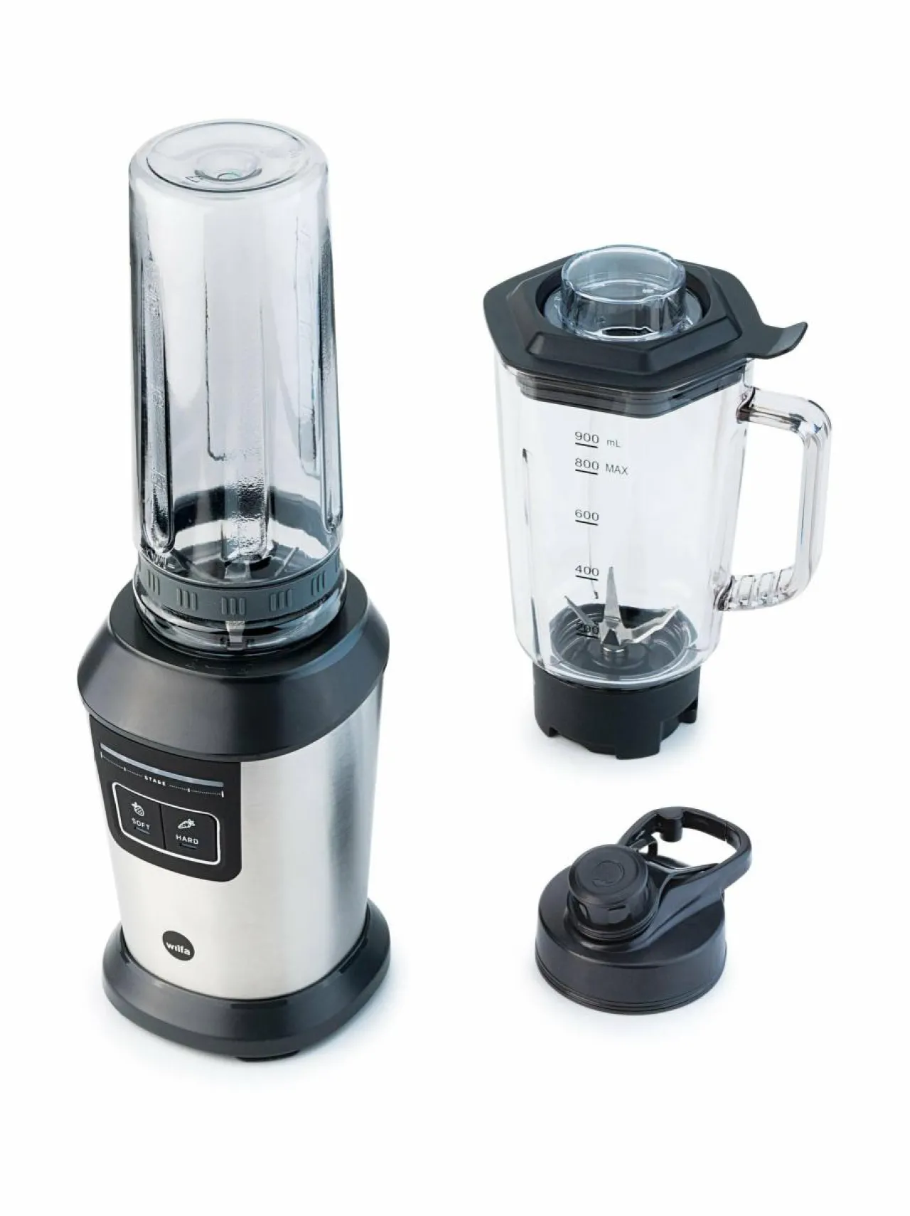 Vatkaimet & Sekoittimet<Wilfa B2GS-T800 Activlife -tehosekoitin STEEL