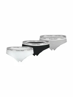 Alusvaatteet<Calvin Klein Kids Bikini -alushousut, 3-pack 0WT PVHWHITE/PVHBLACK/GREY HEATHER