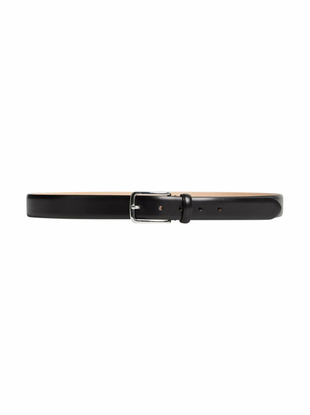 Vyöt<J.Lindeberg Bill Chromefree -nahkavyö, 3 cm 9999 BLACK