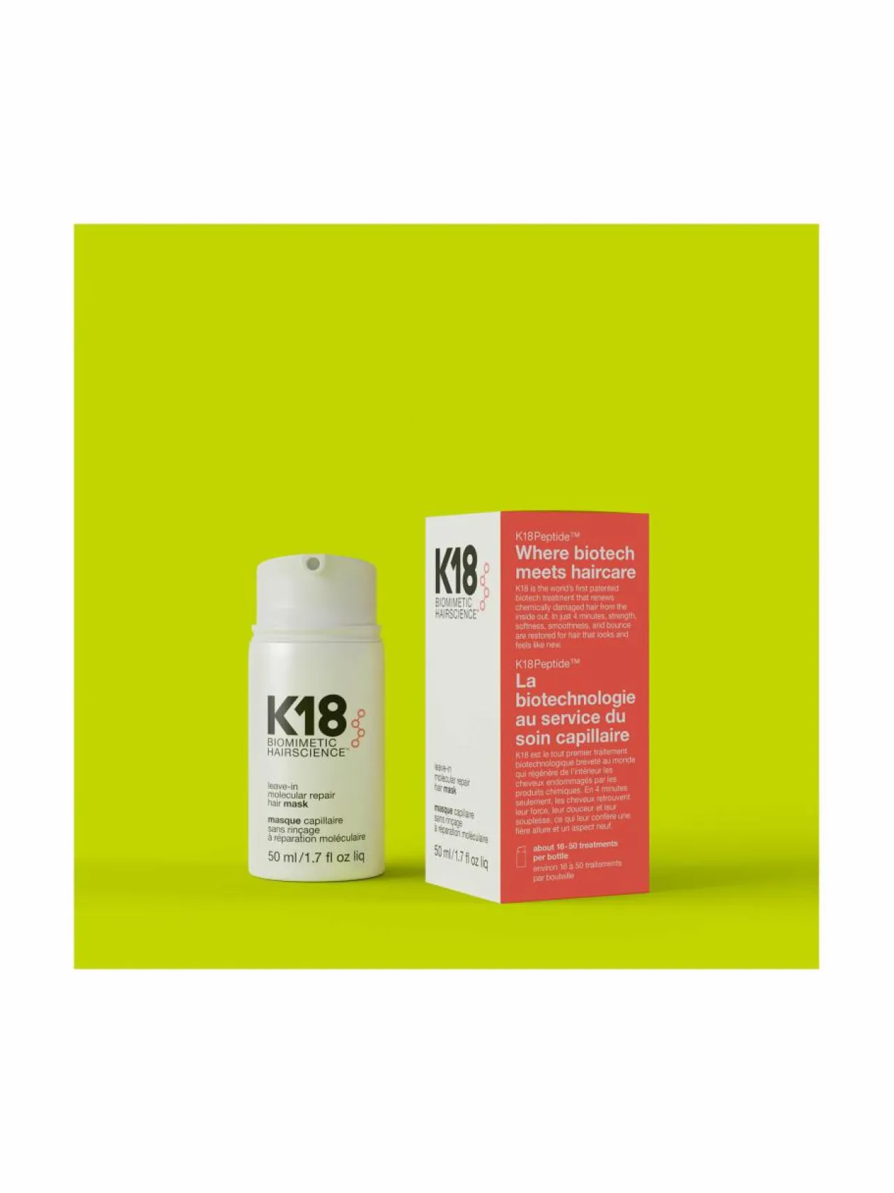 Hiustenhoitotuotteet<K18 Biomimetic Hairscience Molecular Repair Hair Mask -hiusnaamio, 50 ml