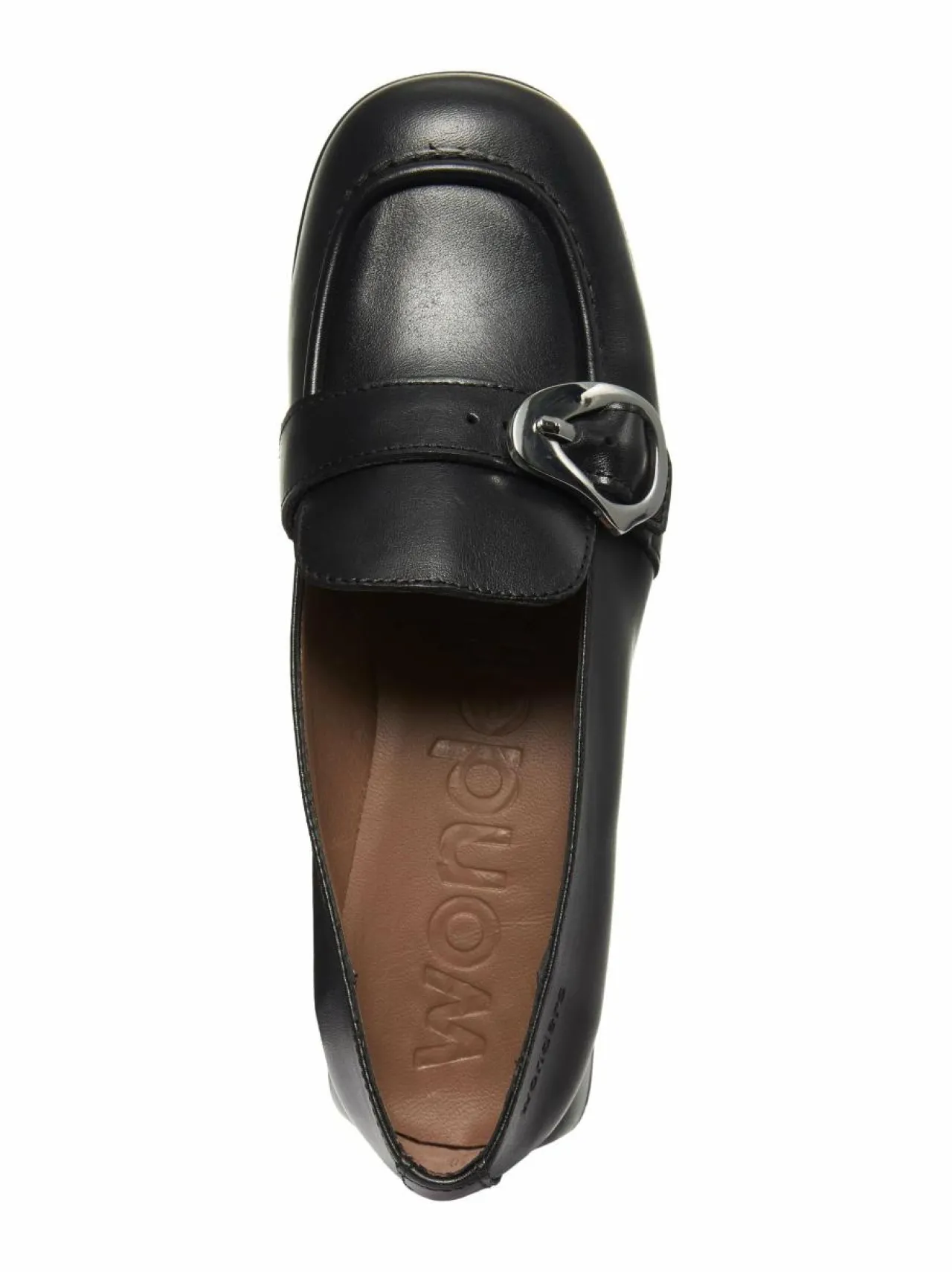 Wonders Block Heel Buckle -nahkaloaferit^ Kävelykengät & Loaferit