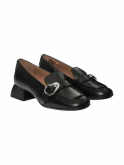 Wonders Block Heel Buckle -nahkaloaferit^ Kävelykengät & Loaferit
