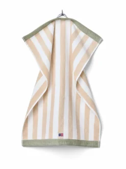 Kylpyhuonetekstiilit<Lexington Block Striped -pyyhe MOONBEAM/WHITE/VINTAGE GREEN