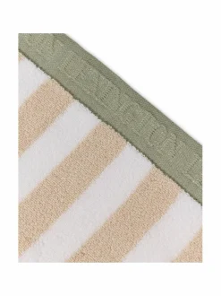 Kylpyhuonetekstiilit<Lexington Block Striped -pyyhe MOONBEAM/WHITE/VINTAGE GREEN
