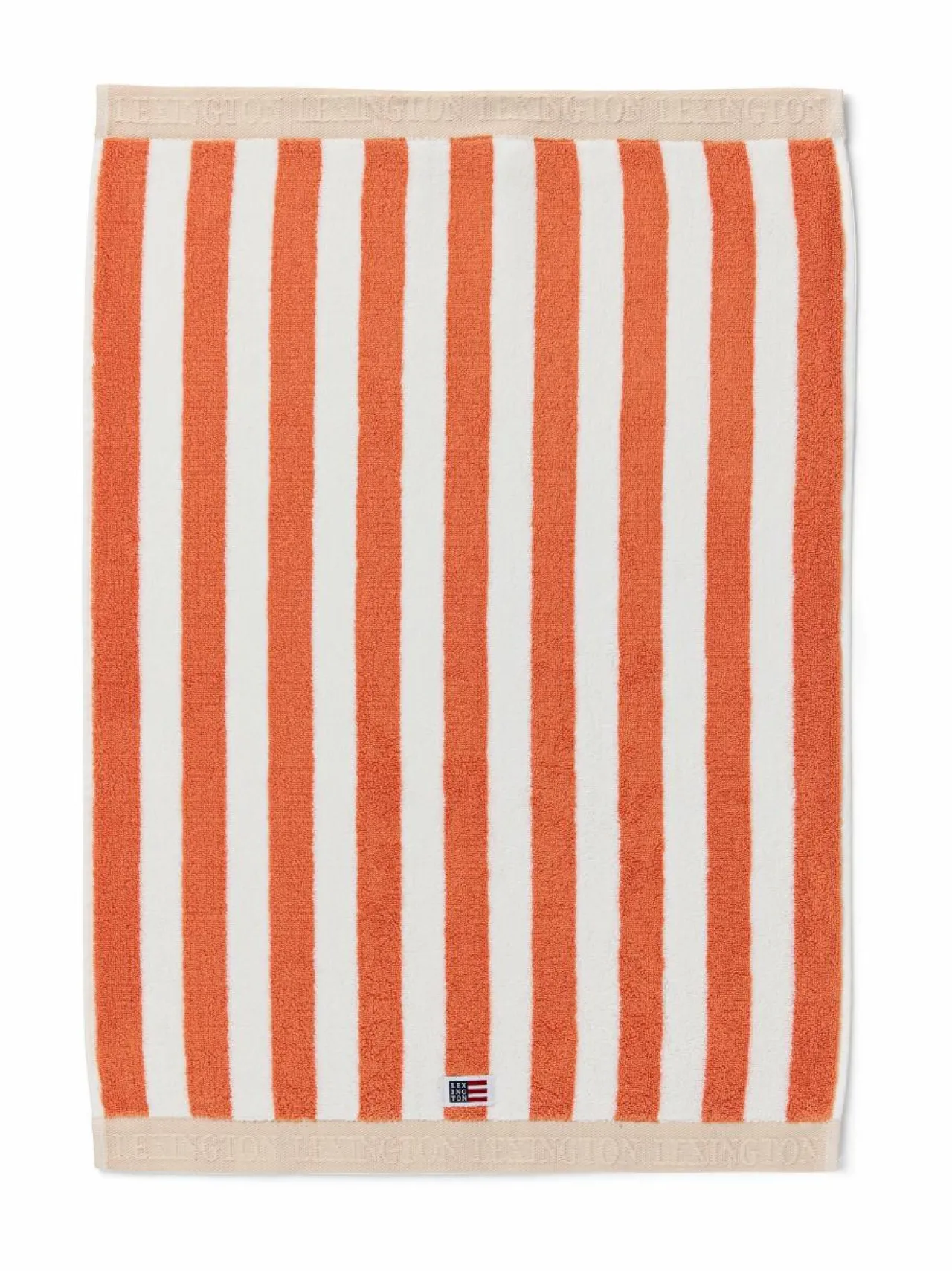 Kylpyhuonetekstiilit<Lexington Block Striped -pyyhe PEACH MELON/WHITE/MOONBEAM