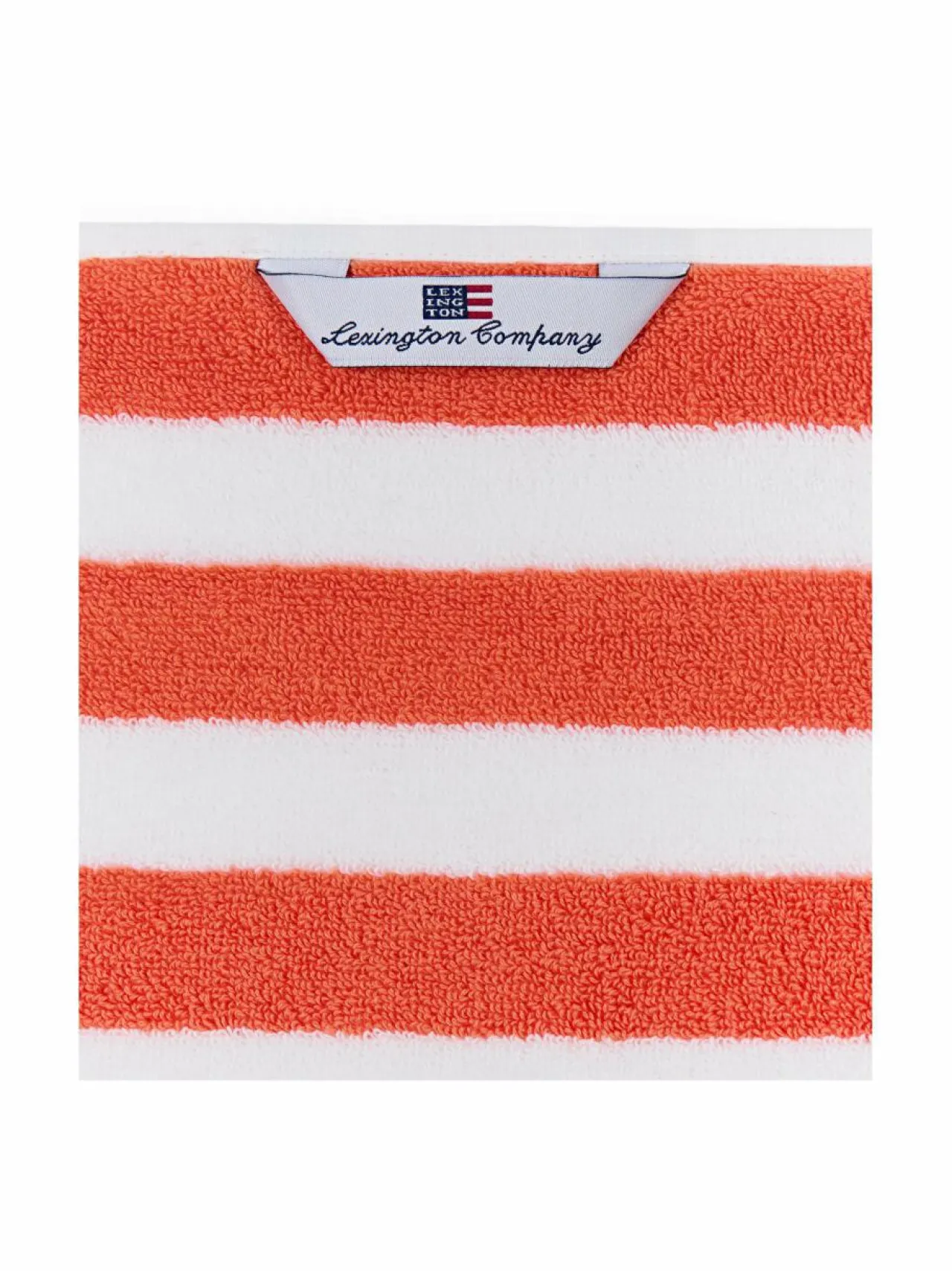 Kylpyhuonetekstiilit<Lexington Block Striped -pyyhe PEACH MELON/WHITE/MOONBEAM