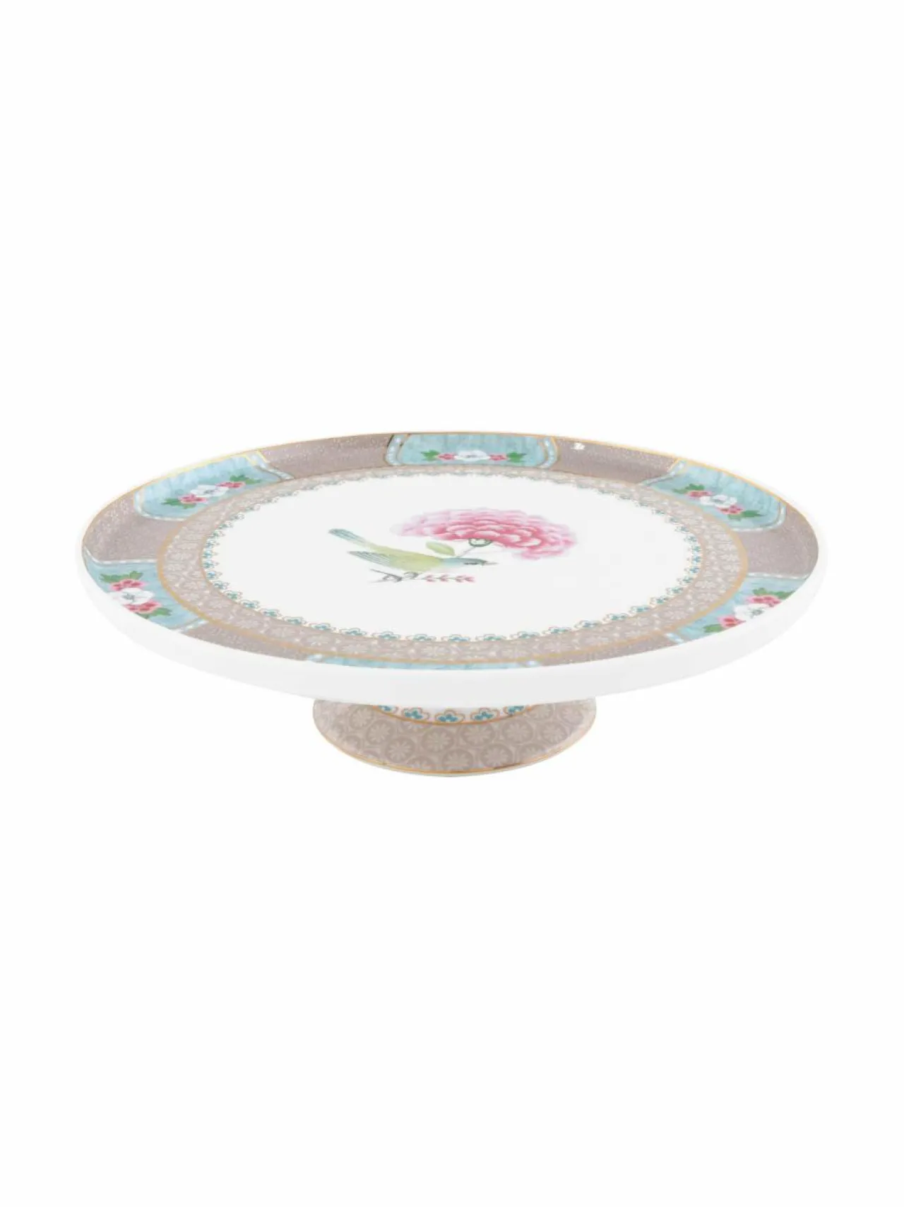 Tarjoiluastiat<PIP Studio Blushing Birds -kakkuvati 21 cm KHAKI